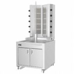 შაურმის აპარატი 10-იანი გაზის, მაგიდით KLG 225-VAD