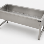 Vegetable washing unit 140*60*85 with perforated base