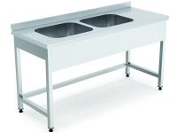 DOUBLE SINK (STAINLESS STEEL) 120*60