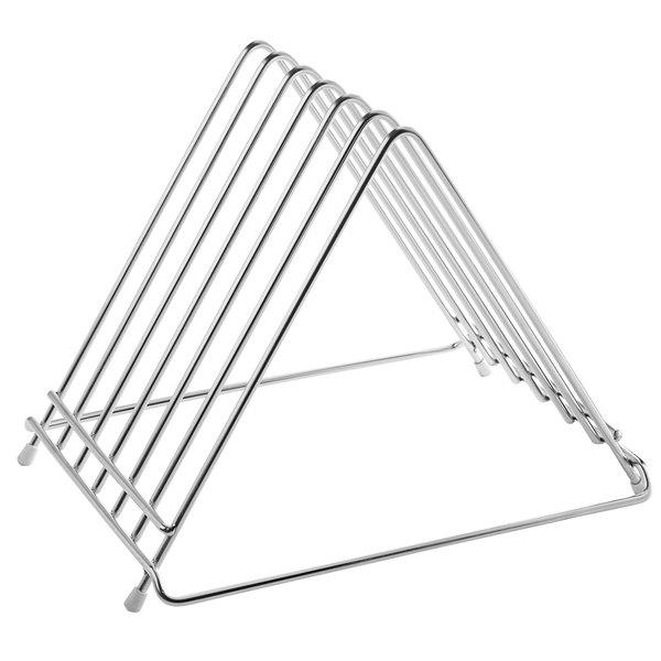 6-Board Chrome Plated Cutting Board Storage Rack