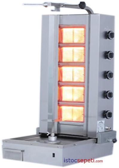 Shawarma machine with lower engine, 5 lighter, LPG