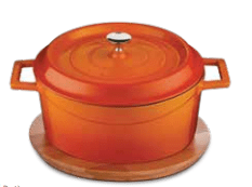 CAST IRON POT RED