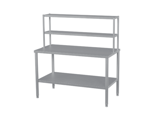 Stainless Steel Table With 2 Shelves YC-314S 140*70*860MM+600MM