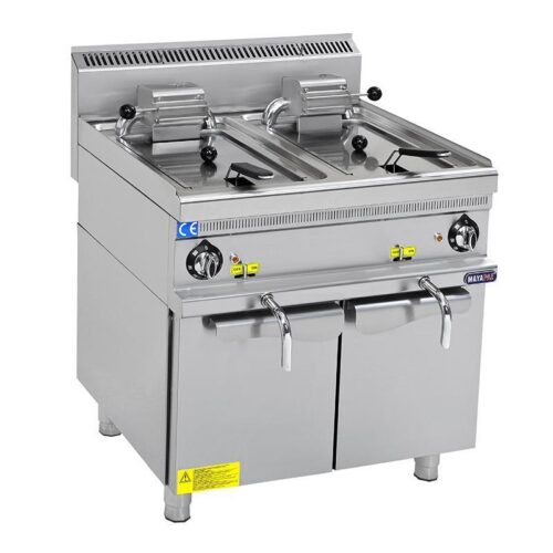 DOUBLE ELECTRIC DEEP FRYER, 12+12 Lt with Cabinet