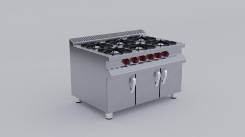 image_6487327 Gas Cooker with shelf, 6 lighters SDKZ 1510
