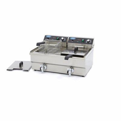 maxima-electric-fryer-2-x-160l-with-faucet ელექტრო ფრიტური 16+16 ლტ.