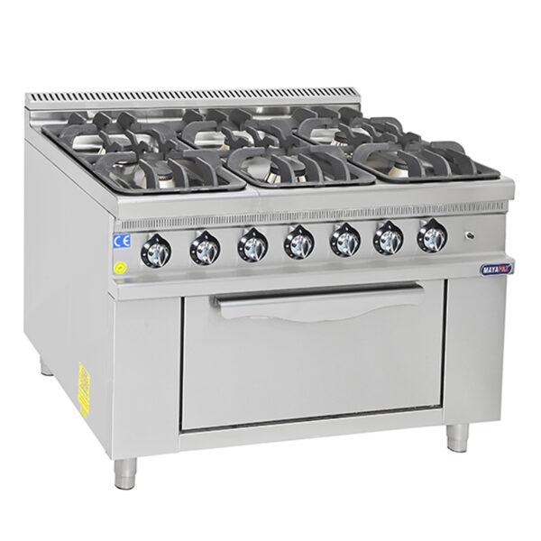 GAS RANGE WITH OVEN 6+1