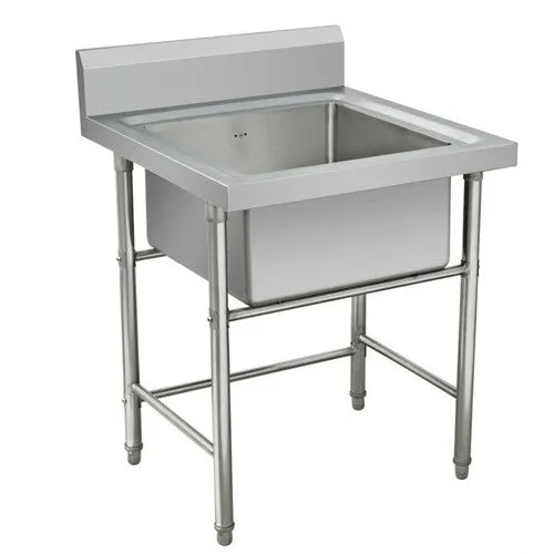 Stainless Steel Table Single Sink YC-SS65 650*650*(800+100)mm