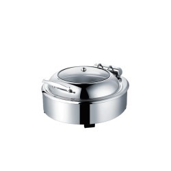 Round Chafing Dish With Glass Window Lid and LegsYD-L018
