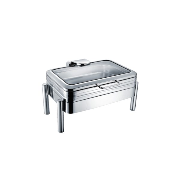 ინდუქციური Chafing Dish შუშის სახურავით YD-4013-1